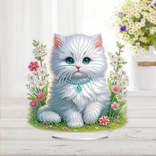 Load image into Gallery viewer, Cat Desktop Diamond Painting Art Kits DIY Rhinestones Tabletop Ornaments
