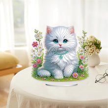 Load image into Gallery viewer, Cat Desktop Diamond Painting Art Kits DIY Rhinestones Tabletop Ornaments
