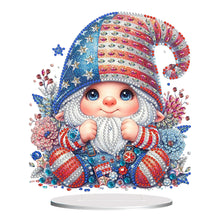 Load image into Gallery viewer, US Flag Gnome Desktop Diamond Painting Art Kits DIY Rhinestones Ornaments
