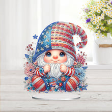 Load image into Gallery viewer, US Flag Gnome Desktop Diamond Painting Art Kits DIY Rhinestones Ornaments
