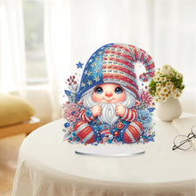 Load image into Gallery viewer, US Flag Gnome Desktop Diamond Painting Art Kits DIY Rhinestones Ornaments
