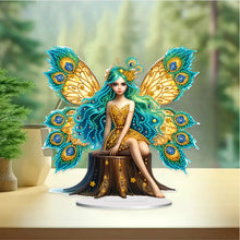 Load image into Gallery viewer, Peacock Elf Desktop Diamond Painting Art Kits DIY Rhinestones Tabletop Ornaments
