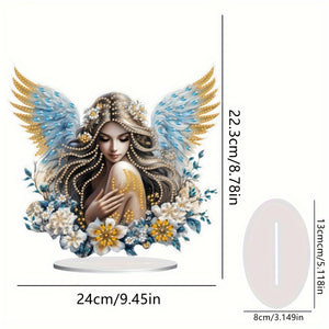 Angel Girl Desktop Diamond Painting Art Kits DIY Rhinestones Tabletop Ornaments