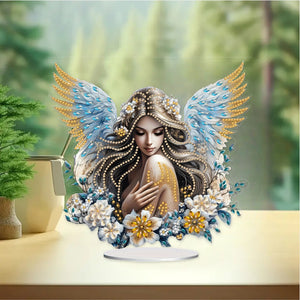 Angel Girl Desktop Diamond Painting Art Kits DIY Rhinestones Tabletop Ornaments