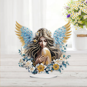 Angel Girl Desktop Diamond Painting Art Kits DIY Rhinestones Tabletop Ornaments