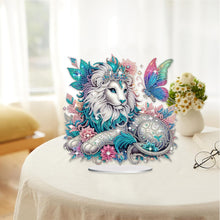 Load image into Gallery viewer, Lion Desktop Diamond Painting Art Kits DIY Rhinestones Tabletop Ornaments
