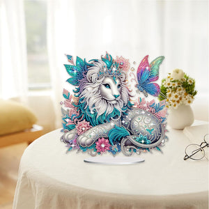 Lion Desktop Diamond Painting Art Kits DIY Rhinestones Tabletop Ornaments