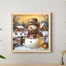 Load image into Gallery viewer, Snowman 30*30CM (canvas) Full Round Drill Diamond Painting
