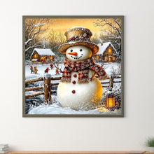 Load image into Gallery viewer, Snowman 30*30CM (canvas) Full Round Drill Diamond Painting
