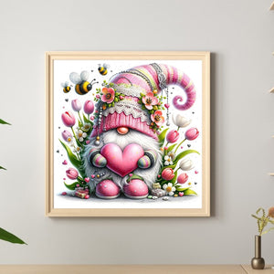 Tulip Gnome 30*30CM (canvas) Full Round Drill Diamond Painting