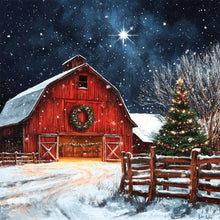 Load image into Gallery viewer, Snow House 30*30CM (canvas) Full Round Drill Diamond Painting
