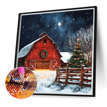 Load image into Gallery viewer, Snow House 30*30CM (canvas) Full Round Drill Diamond Painting
