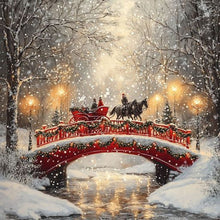 Load image into Gallery viewer, Snow Bridge 30*30CM (canvas) Full Round Drill Diamond Painting
