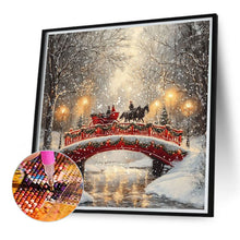 Load image into Gallery viewer, Snow Bridge 30*30CM (canvas) Full Round Drill Diamond Painting
