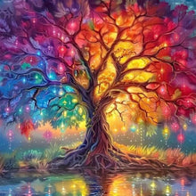 Load image into Gallery viewer, Colorful Tree Of Life 30*30CM (canvas) Full Round Drill Diamond Painting
