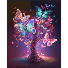 Load image into Gallery viewer, Butterfly Tree 40*50CM (canvas) Full AB Round Drill Diamond Painting
