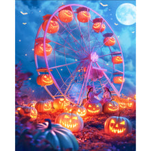 Load image into Gallery viewer, Jack-O&#39;-Lantern Ferris Wheel 40*50CM (canvas) Full AB Round Drill Diamond Painting
