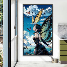 Load image into Gallery viewer, Butterfly Girl 40*70CM (canvas) Full AB Round Drill Diamond Painting
