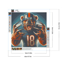 Load image into Gallery viewer, Chicago Bears 40*40CM (canvas) Full Round Drill Diamond Painting
