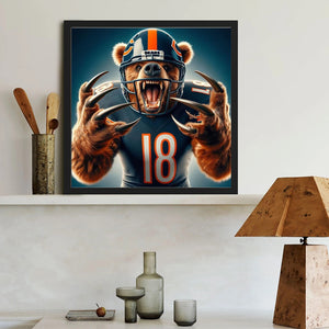 Chicago Bears 40*40CM (canvas) Full Round Drill Diamond Painting