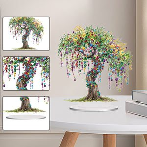 Acrylic Special Shaped Tree of Life DIY Diamond Art Tabletop Decor for Beginner