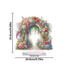 Load image into Gallery viewer, Acrylic Special Shaped Flower Arch Diamond Painting Desktop Decorations for Home
