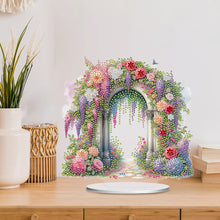 Load image into Gallery viewer, Acrylic Special Shaped Flower Arch Diamond Painting Desktop Decorations for Home
