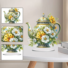 Load image into Gallery viewer, Acrylic Special Shaped Flower Teapot DIY Diamond Painting Desktop Decor for Home
