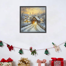 Load image into Gallery viewer, Snow Village 30*30CM (canvas) Full Round Drill Diamond Painting
