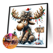 Load image into Gallery viewer, Christmas Elk 30*30CM (canvas) Full Round Drill Diamond Painting
