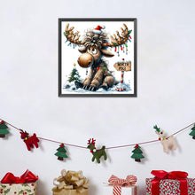 Load image into Gallery viewer, Christmas Elk 30*30CM (canvas) Full Round Drill Diamond Painting
