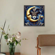 Load image into Gallery viewer, Abstract Crescent Moon 30*30CM (canvas) Full Round Drill Diamond Painting
