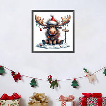 Load image into Gallery viewer, Christmas Deer 30*30CM (canvas) Full Round Drill Diamond Painting
