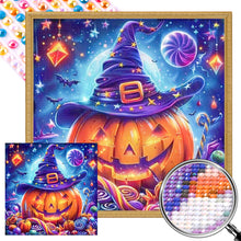 Load image into Gallery viewer, Halloween Pumpkins And Candies 40*40CM (canvas) Full AB Round Drill Diamond Painting
