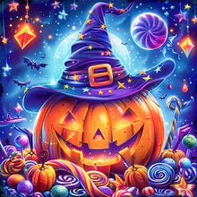 Load image into Gallery viewer, Halloween Pumpkins And Candies 40*40CM (canvas) Full AB Round Drill Diamond Painting
