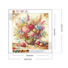 Load image into Gallery viewer, Colorful Flowers In A Vase 30*30CM (canvas) Partial Special-Shaped Drill Diamond Painting
