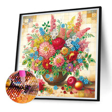 Load image into Gallery viewer, Colorful Flowers In A Vase 30*30CM (canvas) Partial Special-Shaped Drill Diamond Painting
