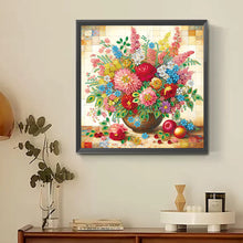 Load image into Gallery viewer, Colorful Flowers In A Vase 30*30CM (canvas) Partial Special-Shaped Drill Diamond Painting
