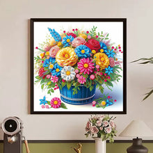 Load image into Gallery viewer, Colorful Flowers In The Basket 30*30CM (canvas) Partial Special-Shaped Drill Diamond Painting
