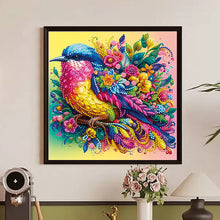 Load image into Gallery viewer, Colorful Birds And Flowers 30*30CM (canvas) Partial Special-Shaped Drill Diamond Painting
