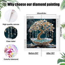 Load image into Gallery viewer, Crystal Retro Tree 30*30CM (canvas) Partial Special-Shaped Drill Diamond Painting
