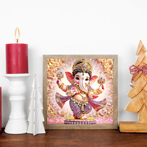 Ganesha Religion 30*30CM (canvas) Partial Special-Shaped Drill Diamond Painting