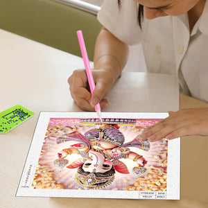 Ganesha Religion 30*30CM (canvas) Partial Special-Shaped Drill Diamond Painting