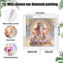 Load image into Gallery viewer, Ganesha Religion 30*30CM (canvas) Partial Special-Shaped Drill Diamond Painting
