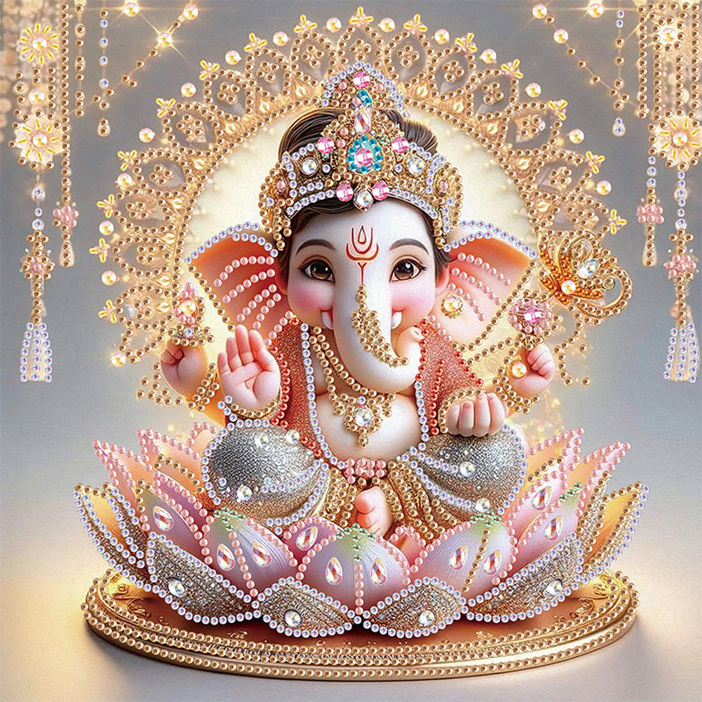 Ganesha Religion 30*30CM (canvas) Partial Special-Shaped Drill Diamond Painting
