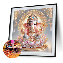 Load image into Gallery viewer, Ganesha Religion 30*30CM (canvas) Partial Special-Shaped Drill Diamond Painting
