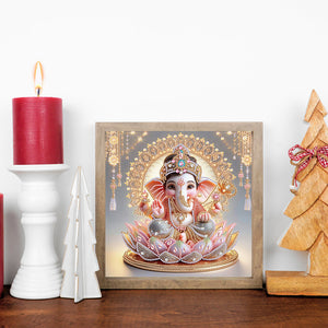 Ganesha Religion 30*30CM (canvas) Partial Special-Shaped Drill Diamond Painting