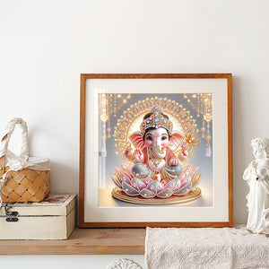 Ganesha Religion 30*30CM (canvas) Partial Special-Shaped Drill Diamond Painting