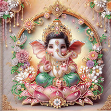 Load image into Gallery viewer, Ganesha Religion 30*30CM (canvas) Partial Special-Shaped Drill Diamond Painting
