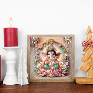 Ganesha Religion 30*30CM (canvas) Partial Special-Shaped Drill Diamond Painting